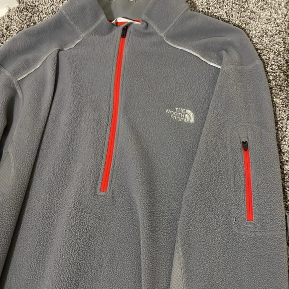The North Face half zip jacket - gray with orange details, size XL - Picture 3 of 4
